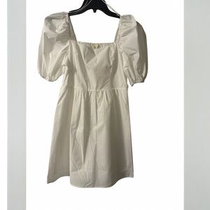 Copper Key Puff Sleeve Cottagecore Mini Dress Small